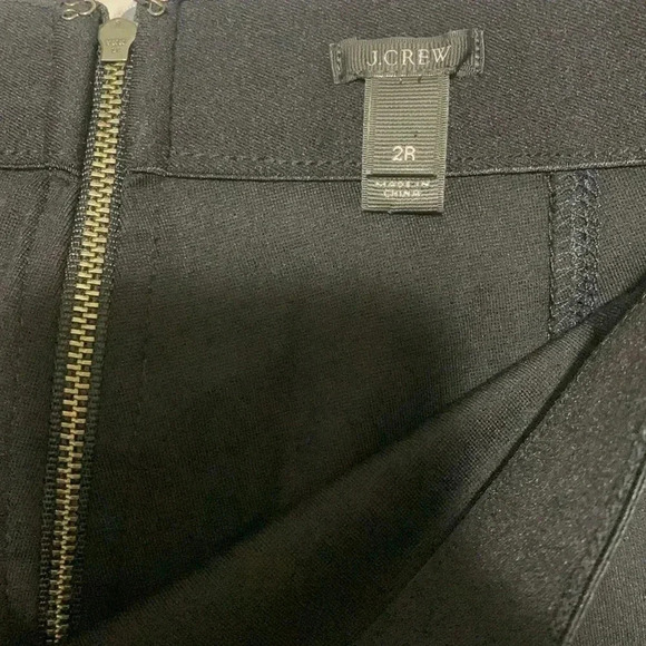 Women’s J.Crew Pixie Pants Size 2R Black With Back Zipper EUC - Picture 9 of 10